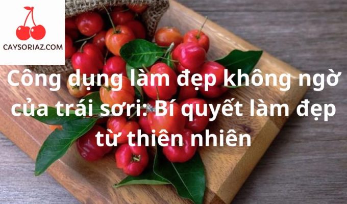 Công dụng làm đẹp không ngờ của trái sơri: Bí quyết làm đẹp từ thiên nhiên