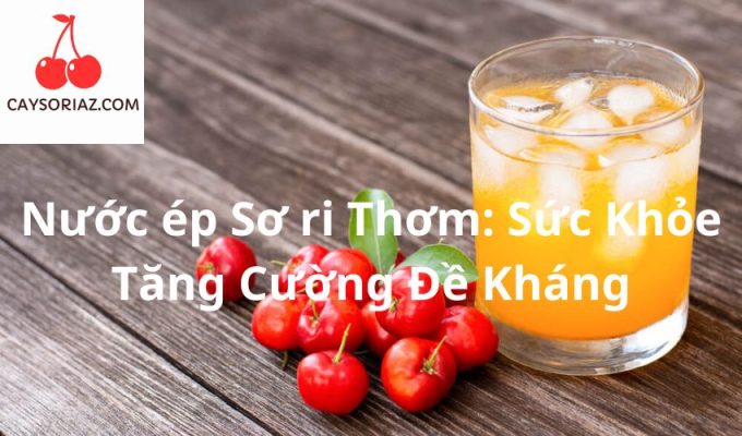 Nước ép Sơ ri Thơm: Sức Khỏe Tăng Cường Đề Kháng